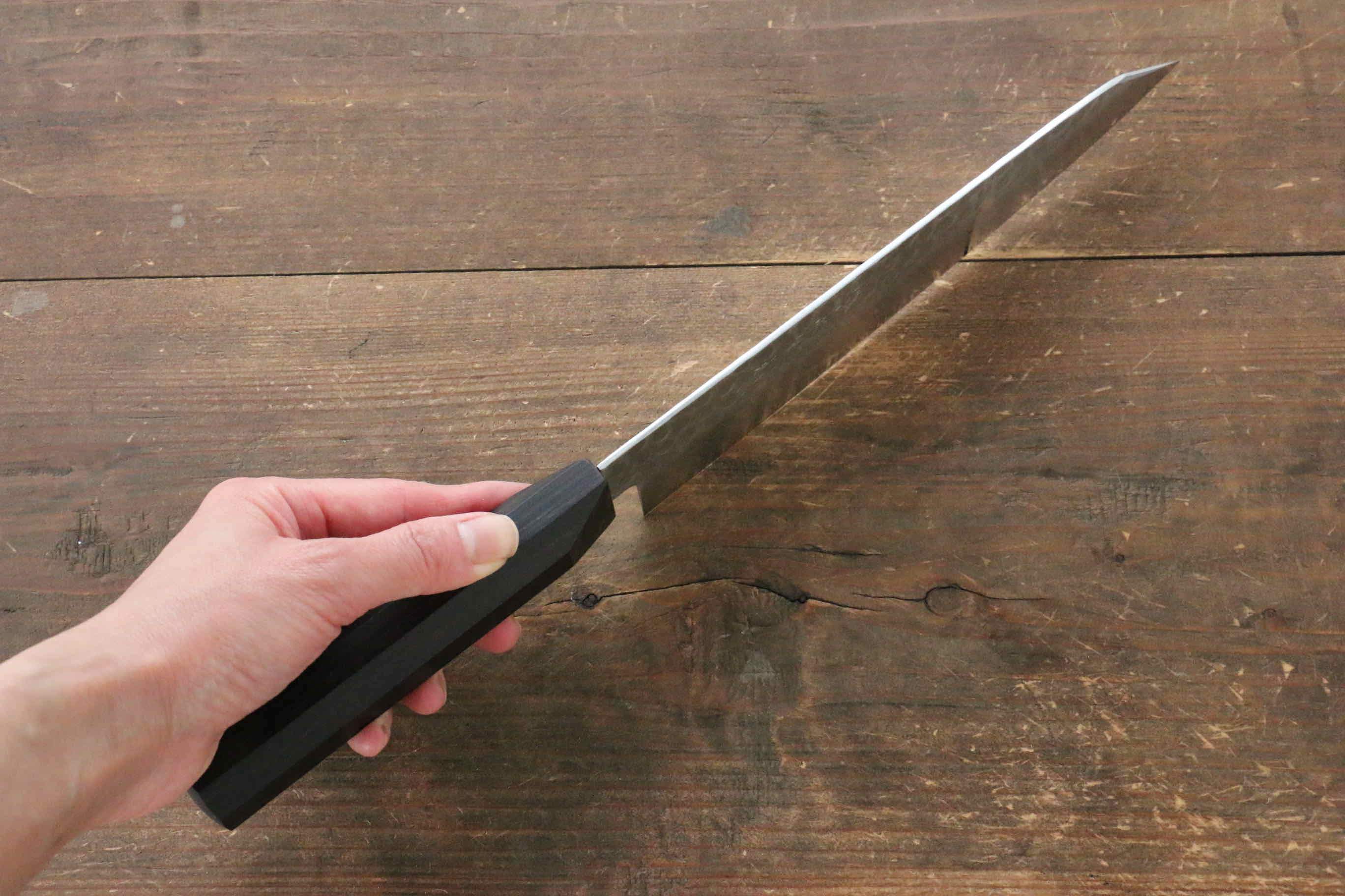 Jikko VG10 17 Layer Gyuto  200mm Ebony Wood Handle - Japanny - Best Japanese Knife