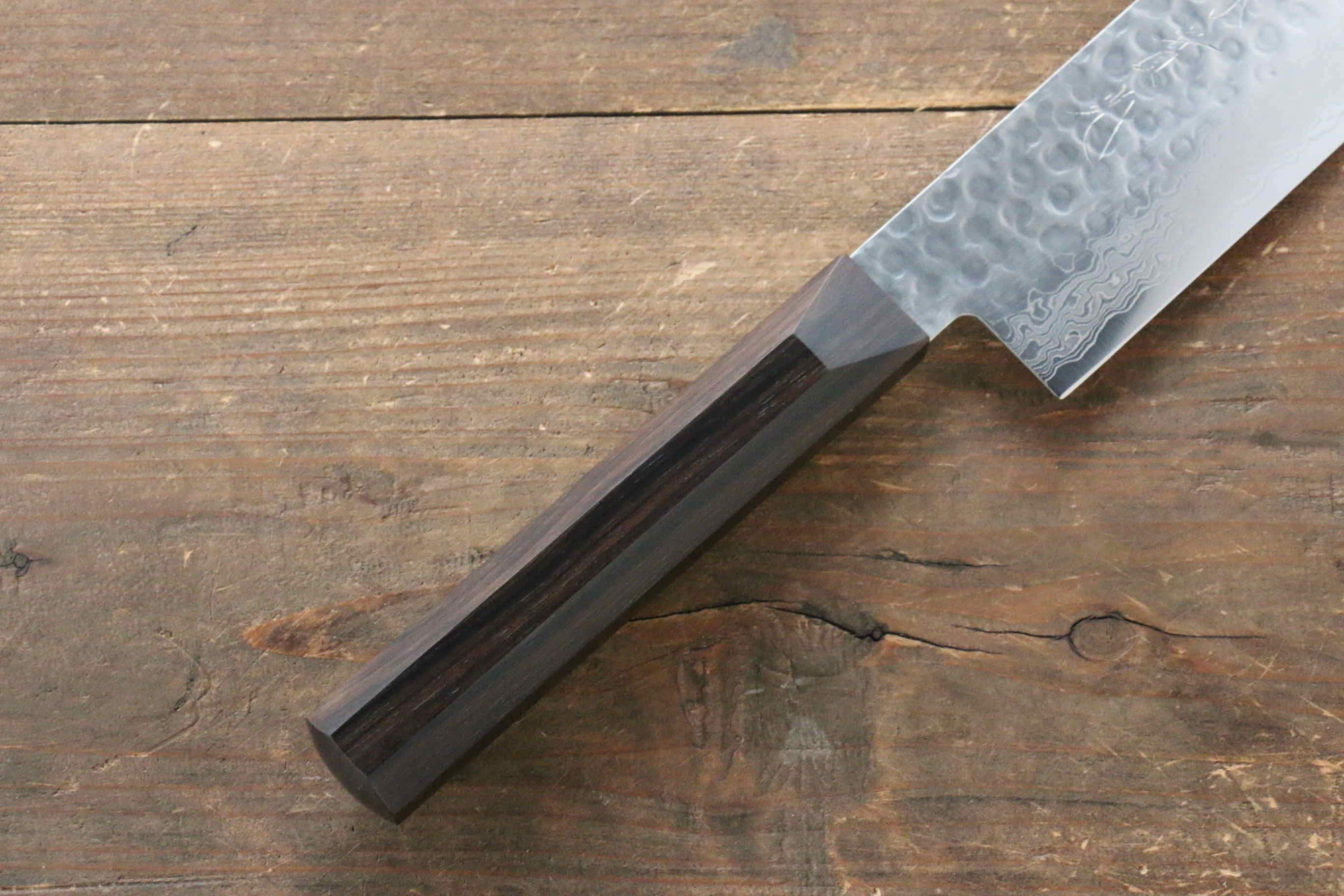 Jikko VG10 17 Layer Usuba  160mm Ebony Wood Handle - Japanny - Best Japanese Knife