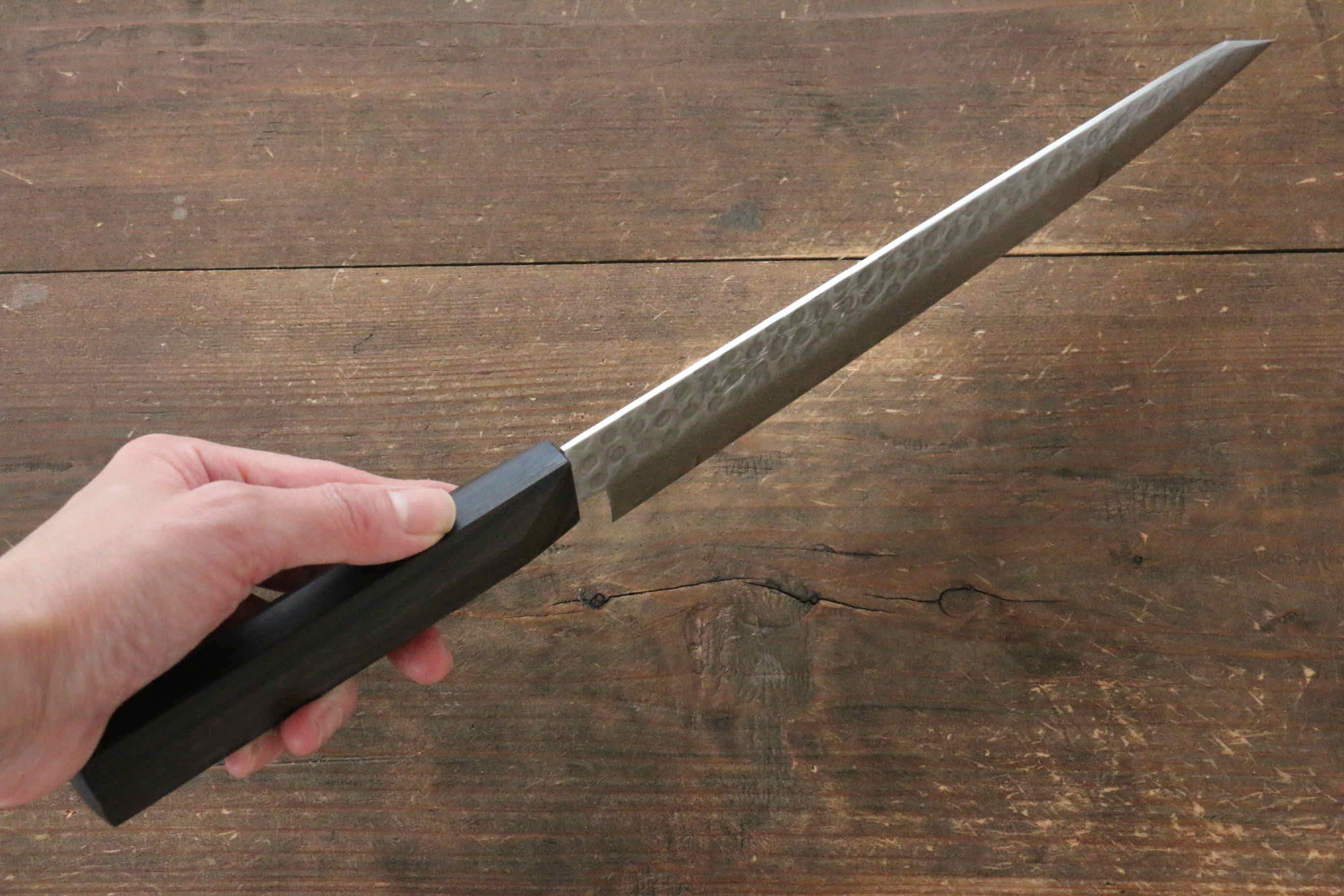 Jikko VG10 17 Layer Sujihiki  230mm Ebony Wood Handle - Japanny - Best Japanese Knife