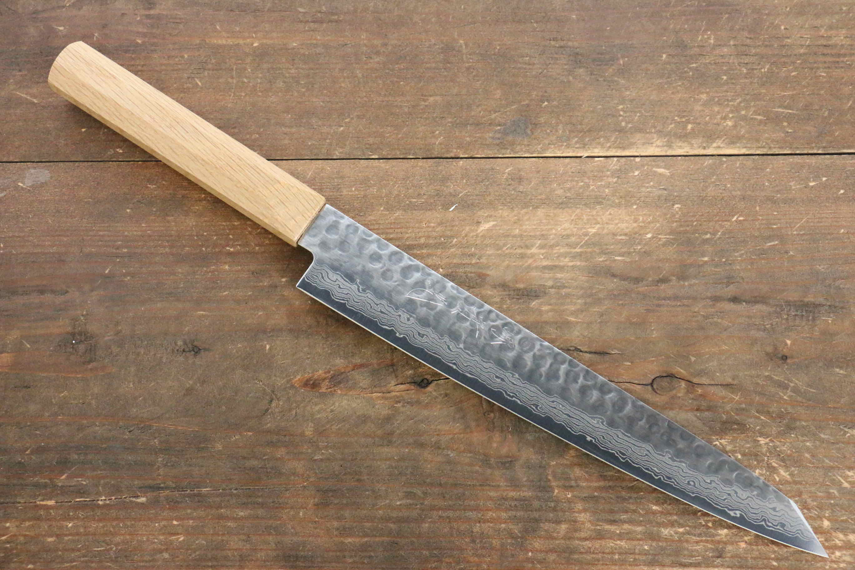 Jikko VG10 17 Layer Sujihiki  230mm Oak Handle - Japanny - Best Japanese Knife