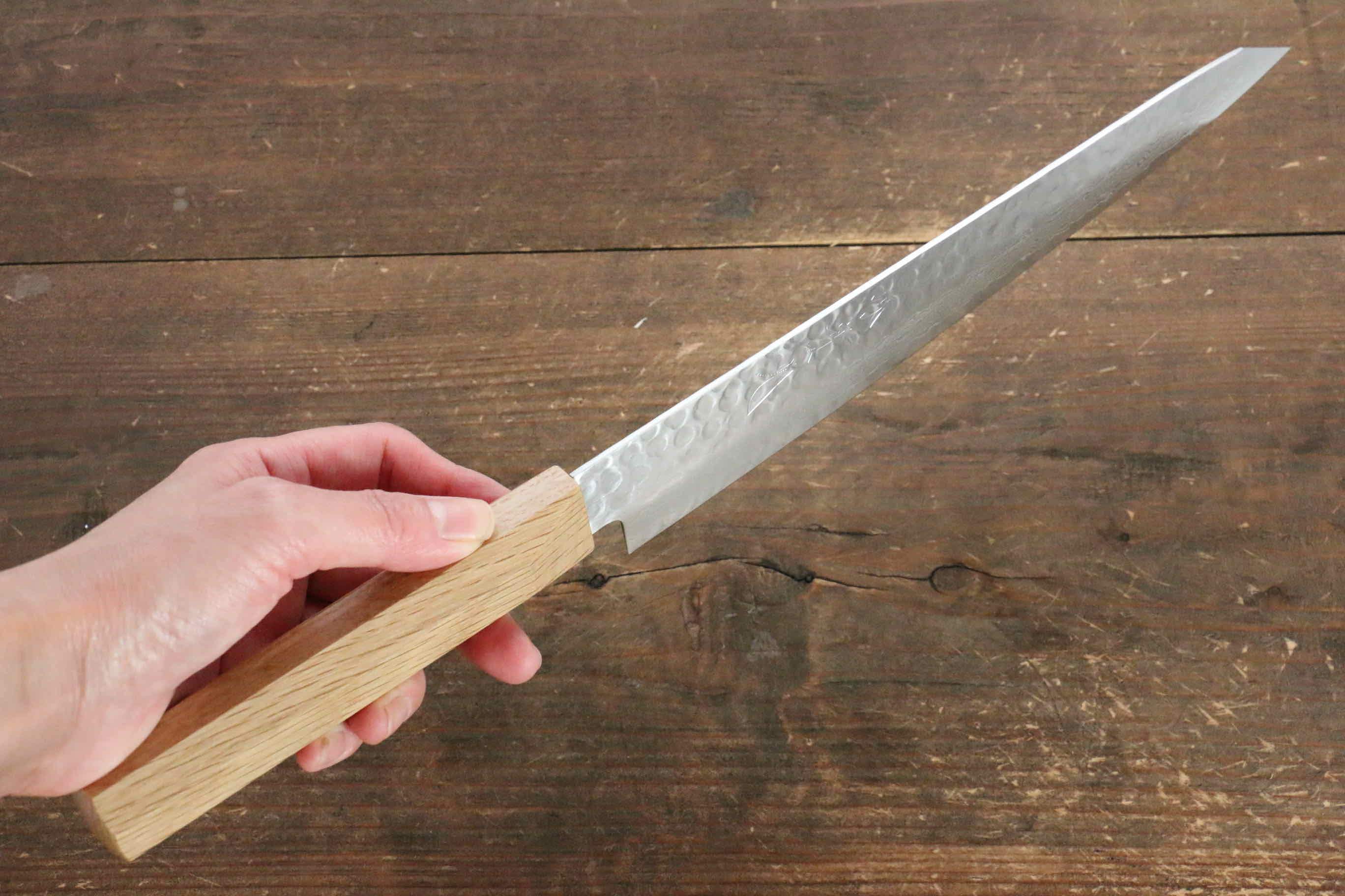 Jikko VG10 17 Layer Sujihiki  230mm Oak Handle - Japanny - Best Japanese Knife