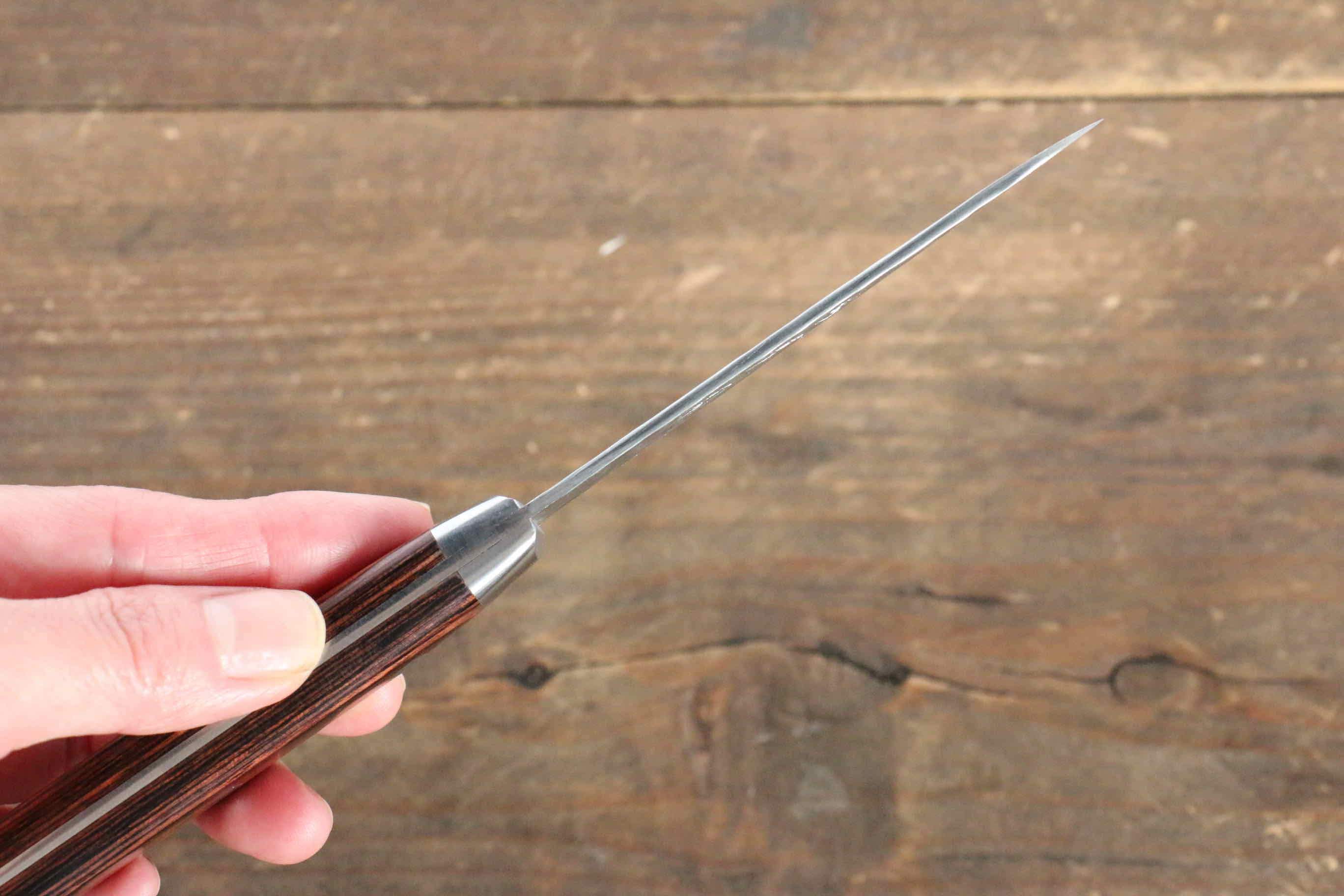 Jikko VG10 17 Layer Paring  80mm Mahogany Handle - Japanny - Best Japanese Knife