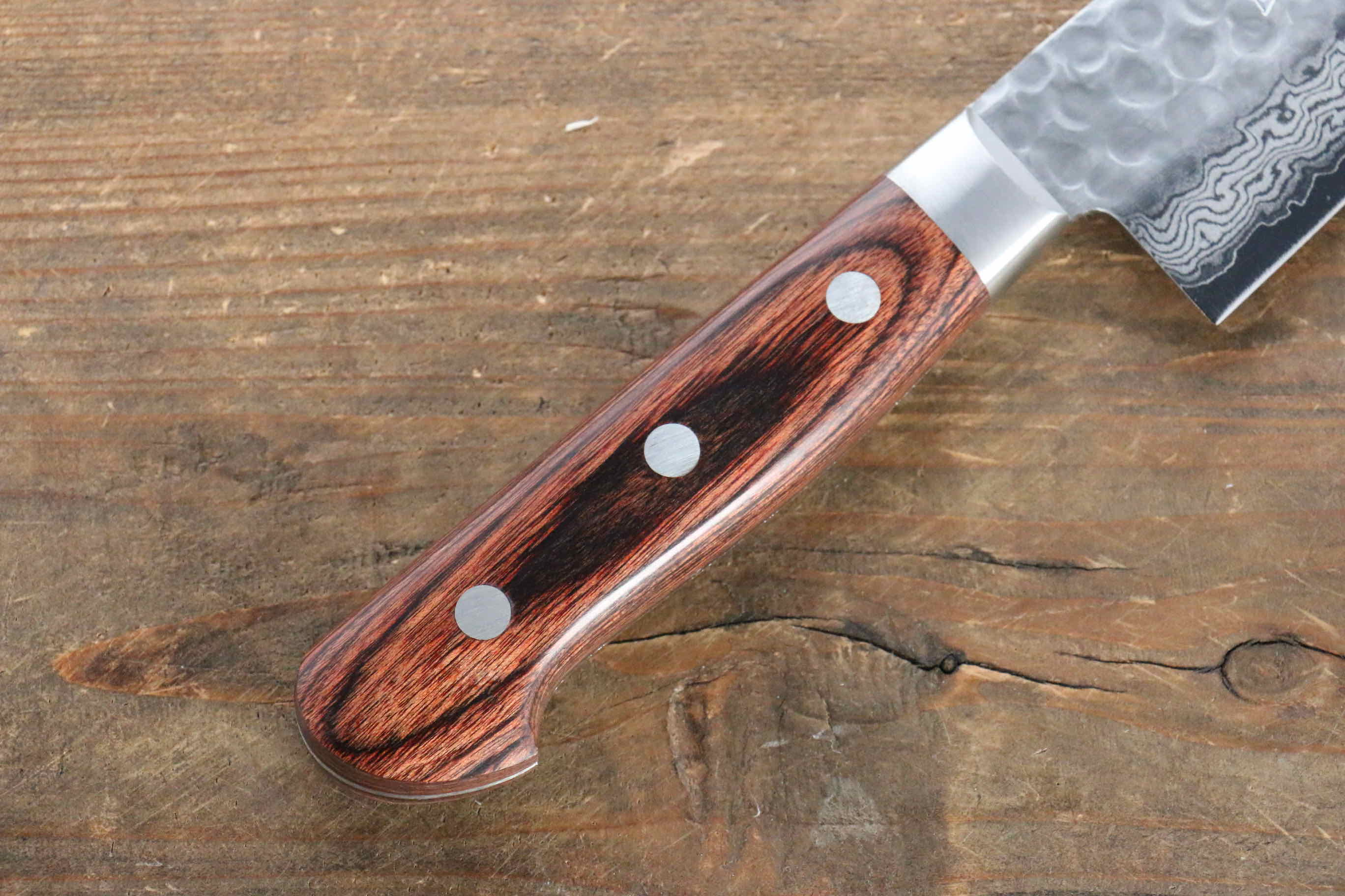 Jikko VG10 17 Layer Gyuto  180mm Mahogany Handle - Japanny - Best Japanese Knife