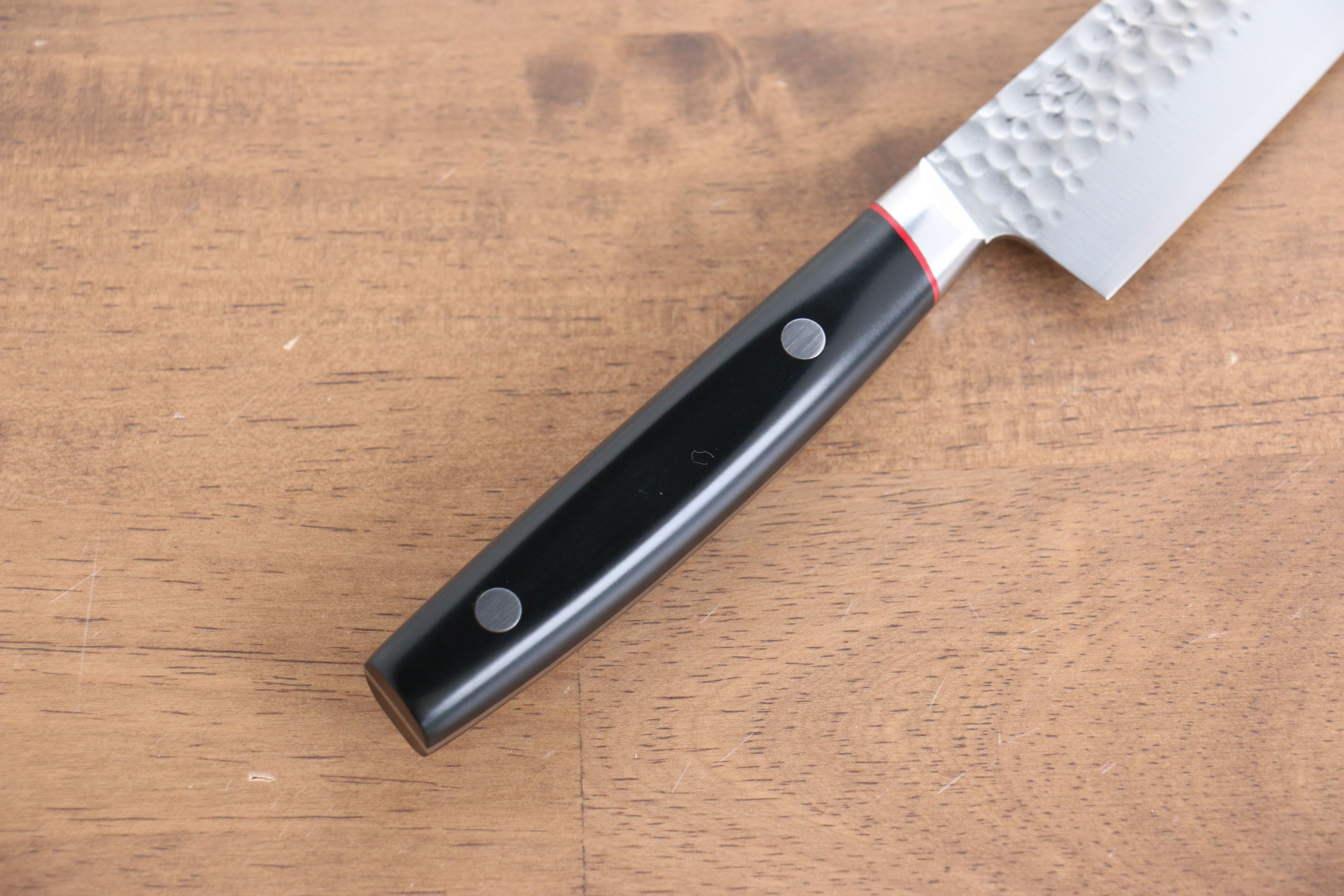Seisuke PRO-J VG10 Hammered Petty-Utility 150mm Black Micarta Handle - Japanny - Best Japanese Knife