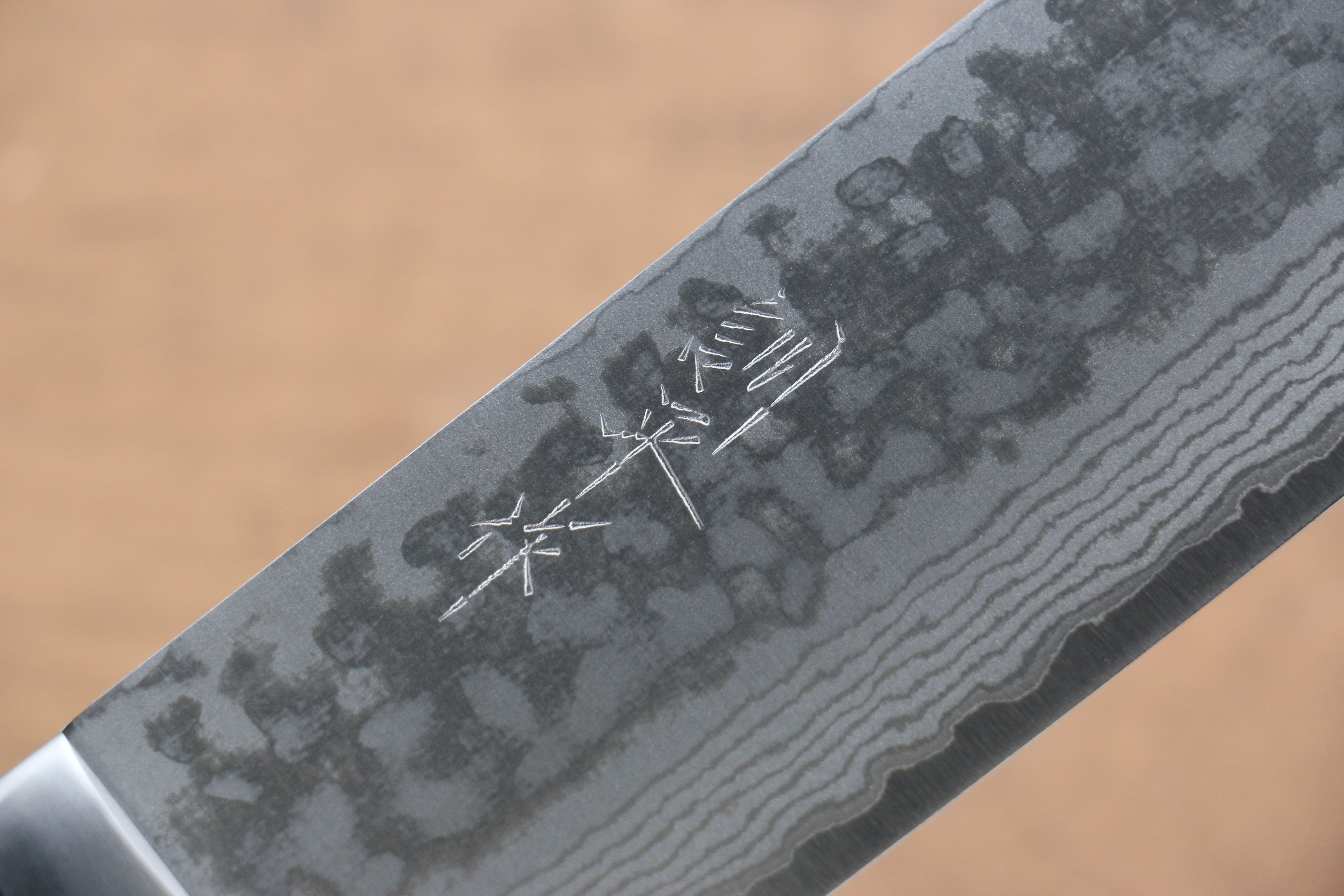 Kunihira Sairyu VG10 Damascus Usuba 165mm Blue Pakka wood Handle - Japanny - Best Japanese Knife