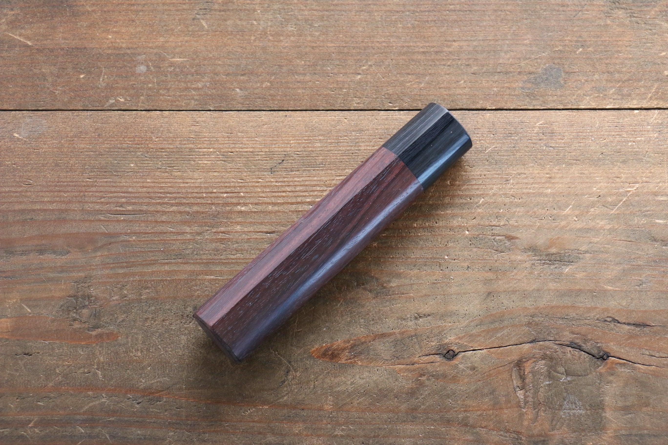 D-shape  Shitan Knife Handle for Nakiri Knife 165mm - Japanny - Best Japanese Knife
