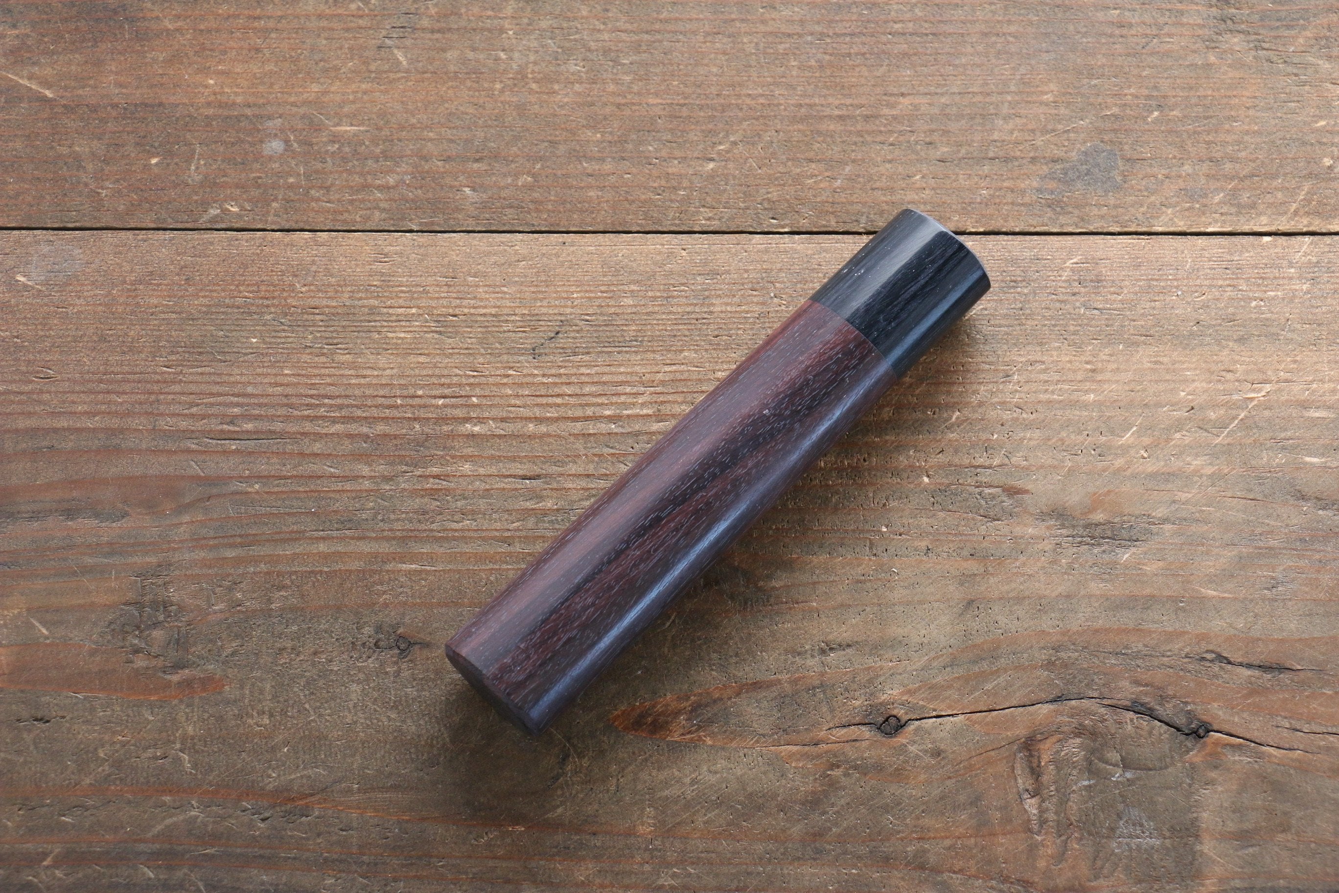 D-shape  Shitan Knife Handle for Nakiri Knife 165mm - Japanny - Best Japanese Knife
