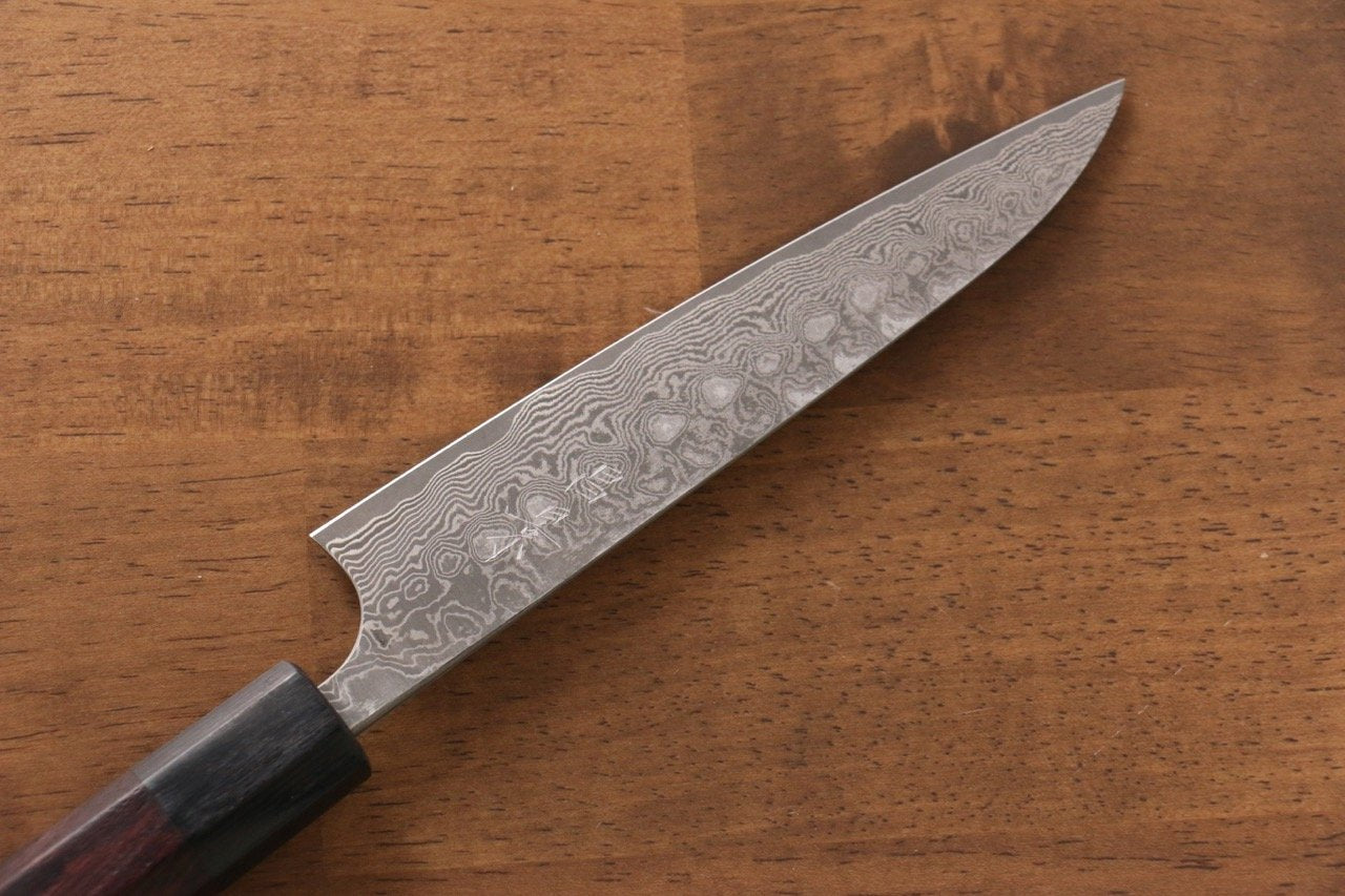Masakage Kumo VG10 Damascus Petty-Utility 150mm Shitan Handle - Japanny - Best Japanese Knife