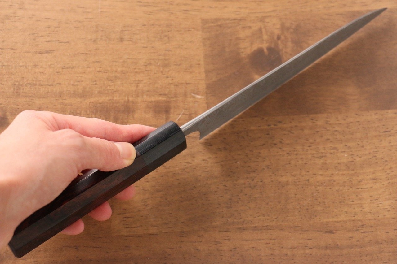 Masakage Kumo VG10 Damascus Petty-Utility 150mm Shitan Handle - Japanny - Best Japanese Knife