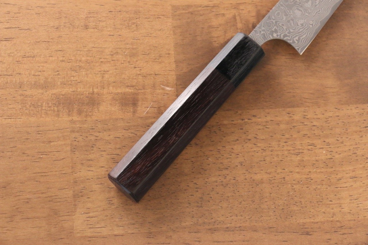 Masakage Kumo VG10 Damascus Petty-Utility 120mm Shitan Handle - Japanny - Best Japanese Knife