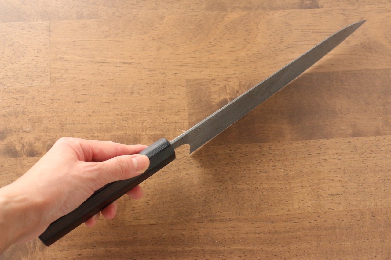 Masakage Kumo VG10 Damascus Gyuto 210mm Shitan Handle - Japanny - Best Japanese Knife