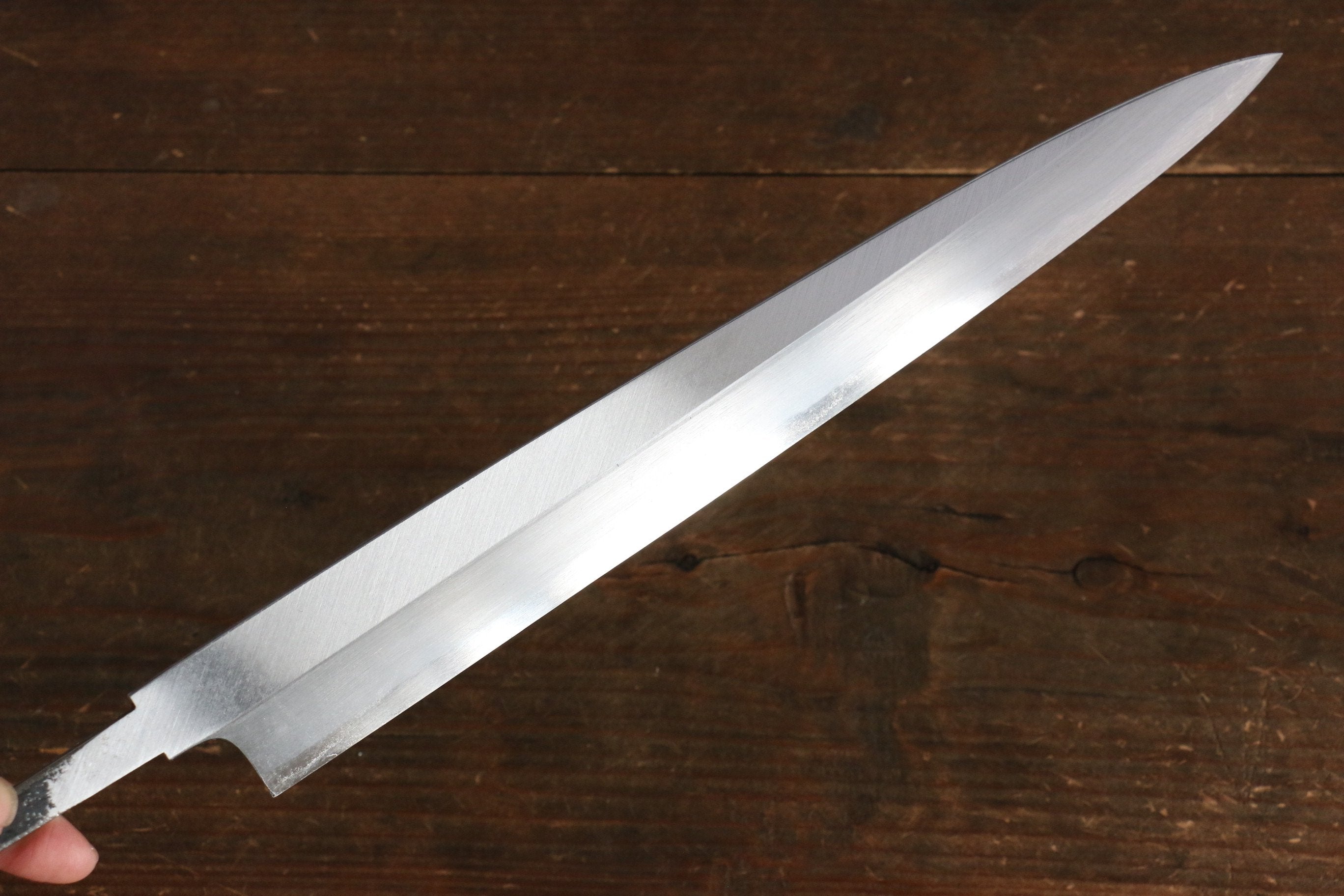 Minamoto Akitada Blue Steel No.1 DX Yanagiba 270mm (Blade only) - Japanny - Best Japanese Knife