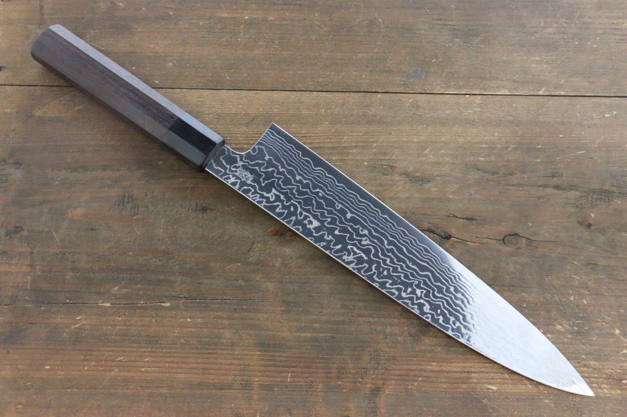Sukenari ZDP189 Damascus Gyuto 270mm Shitan Handle - Japanny - Best Japanese Knife