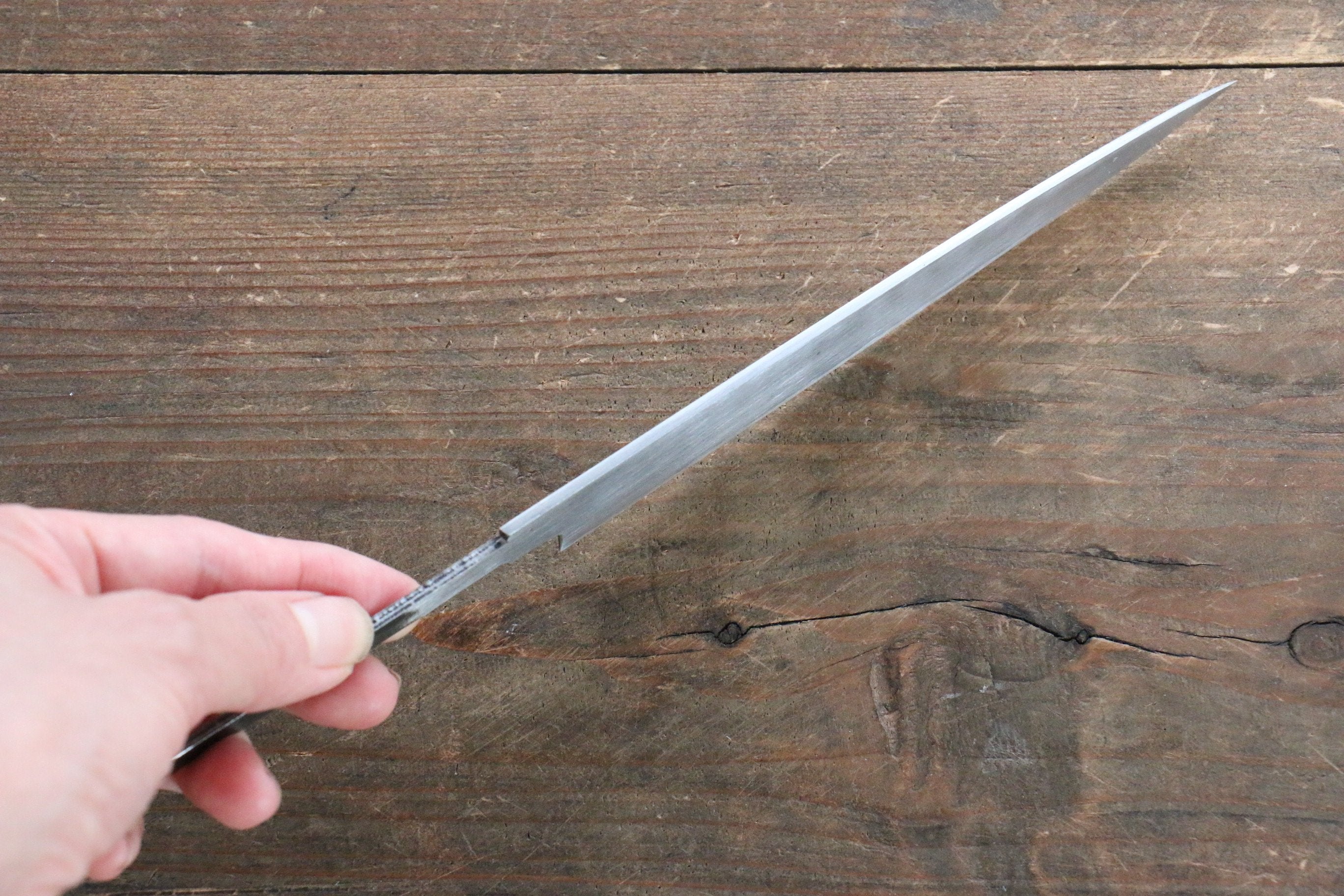 Minamoto Akitada Hontanren Blue Steel No.2 Petty-Utility 150mm (Blade only) - Japanny - Best Japanese Knife