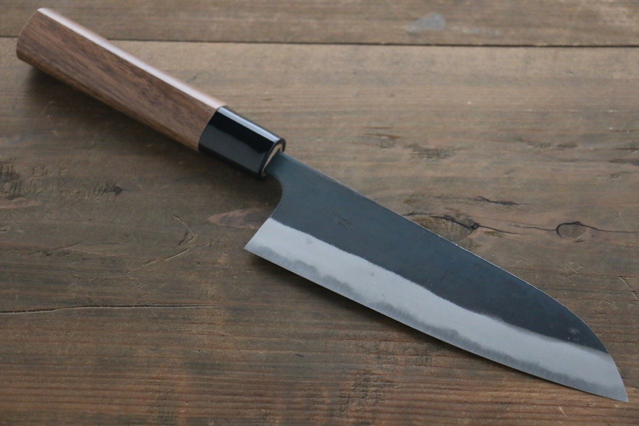 Nao Yamamoto Blue Steel No.2 Kurouchi Santoku 165mm - Japanny - Best Japanese Knife