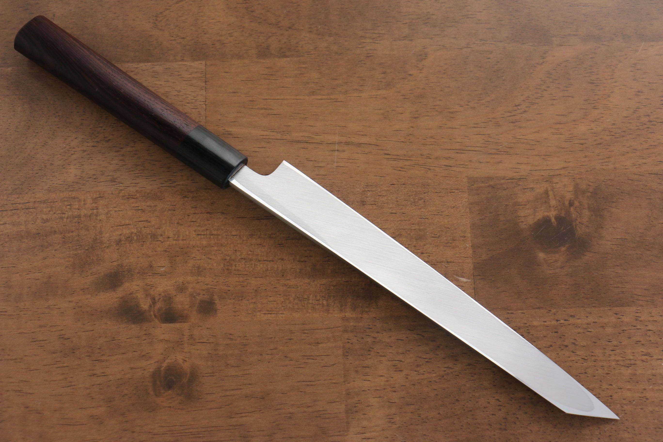 Jikko White Steel No.2 Kiritsuke Yanagiba  210mm Shitan Handle - Japanny - Best Japanese Knife