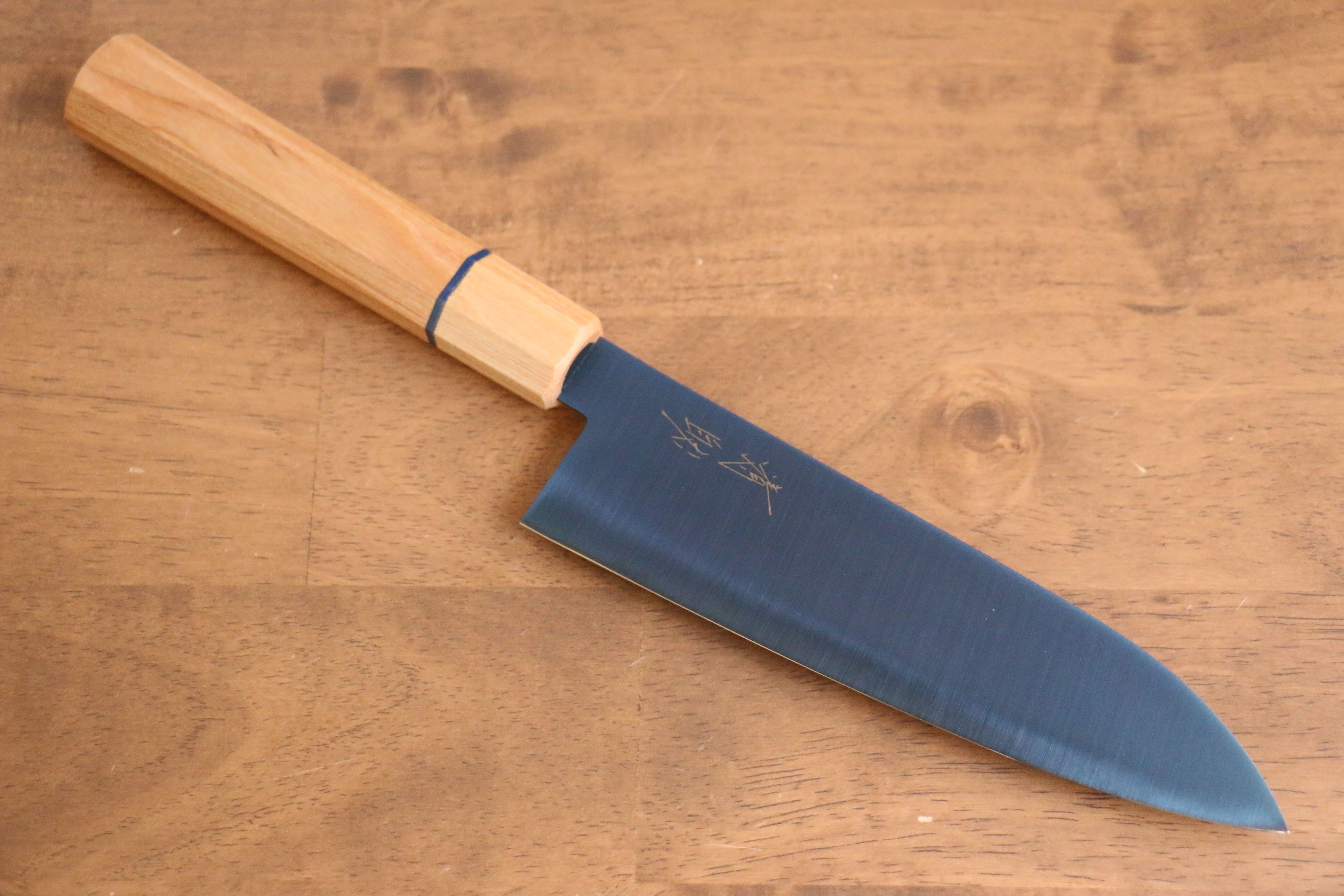 Seisuke SK-85 Ion plating Santoku 180mm White wood Handle - Japanny - Best Japanese Knife