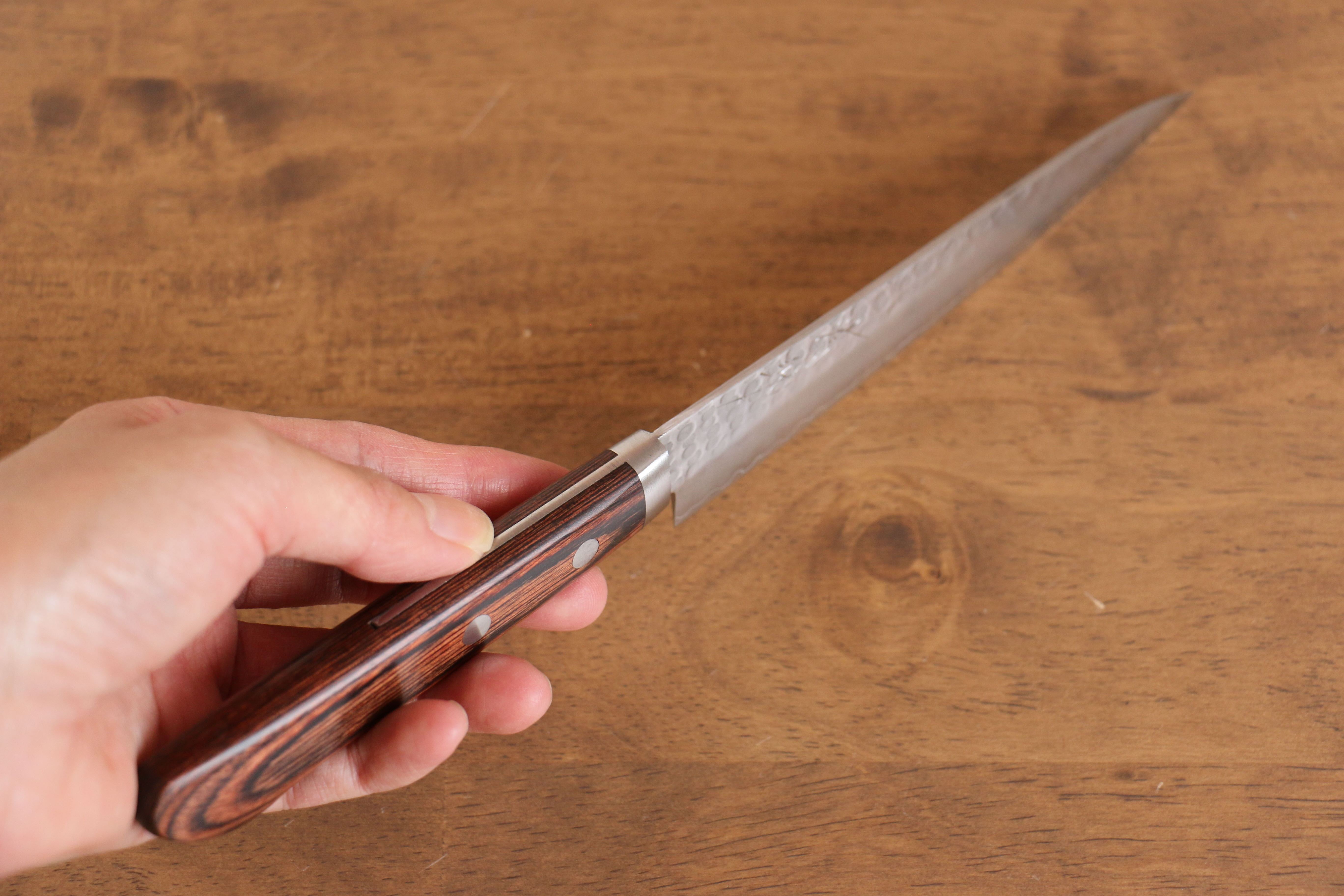 Seisuke Swedish Steel-stn Petty-Utility Mahogany Handle - Japanny - Best Japanese Knife