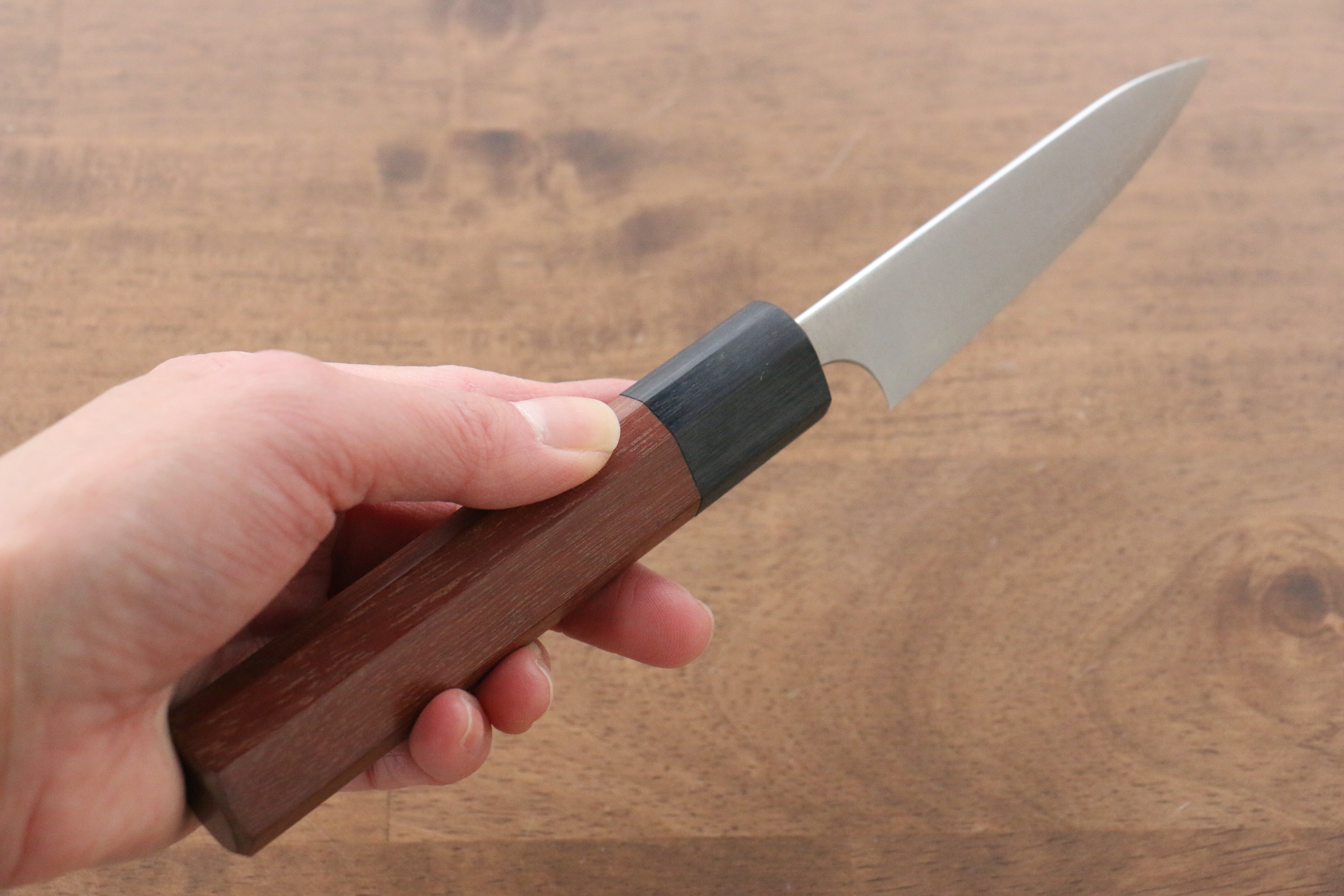 Shibata Takayuki Koutetsu Blue Super Petty-Utility  80mm Jarrah Handle - Japanny - Best Japanese Knife