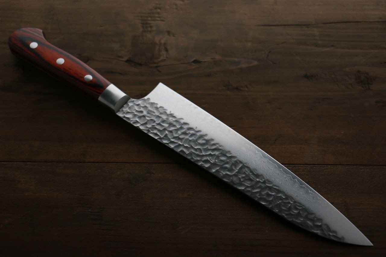 Sakai Takayuki 33 Layer Damascus Gyuto 210mm & Petty 150mm Japanese Kitchen Chef Knives Set - Japanny - Best Japanese Knife