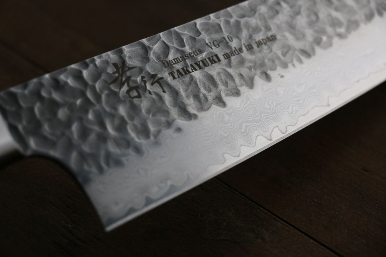 Sakai Takayuki 33 Layer Damascus Gyuto 210mm & Petty 150mm Japanese Kitchen Chef Knives Set - Japanny - Best Japanese Knife