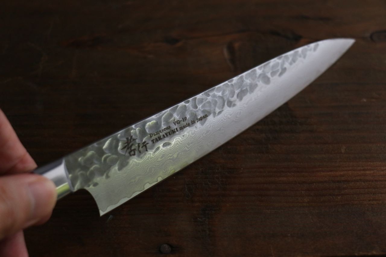 Sakai Takayuki 33 Layer Damascus Gyuto 210mm & Petty 150mm Japanese Kitchen Chef Knives Set - Japanny - Best Japanese Knife