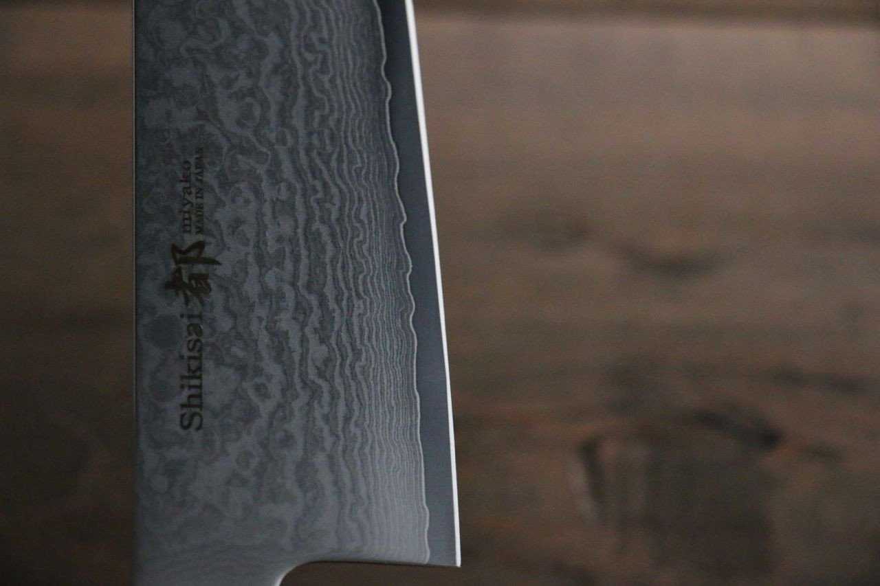 Miyako AUS8 33 Layer Damascus Santoku 165mm - Japanny - Best Japanese Knife